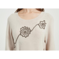 Women Cashmere Rope Embroidery Knitwear